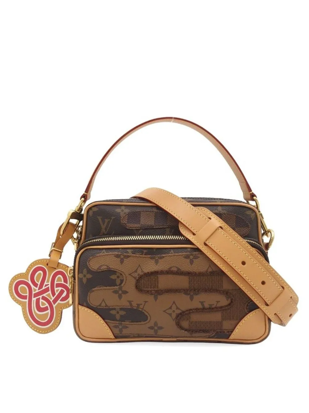 Louis Vuitton Nile Brown Monogram Wide NIGO Collaboration 2-Way Shoulder Bag